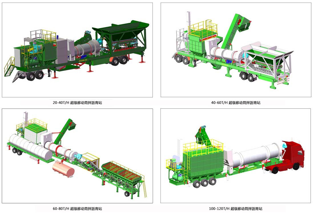 超級移動筒拌式瀝青攪拌站 超級移動筒拌式瀝青攪拌站